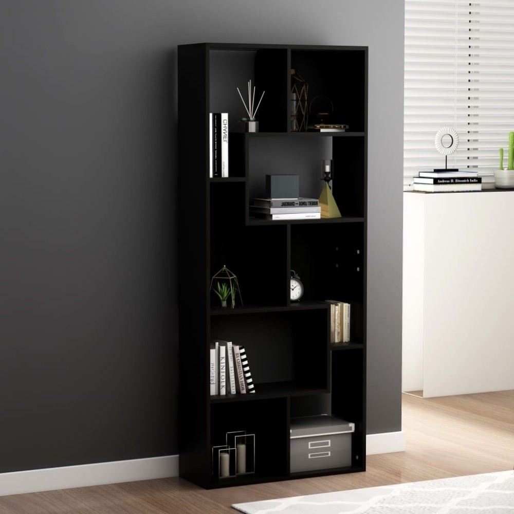 Book Cabinet Smoked Oak 67x24x161 cm Engineered Wood