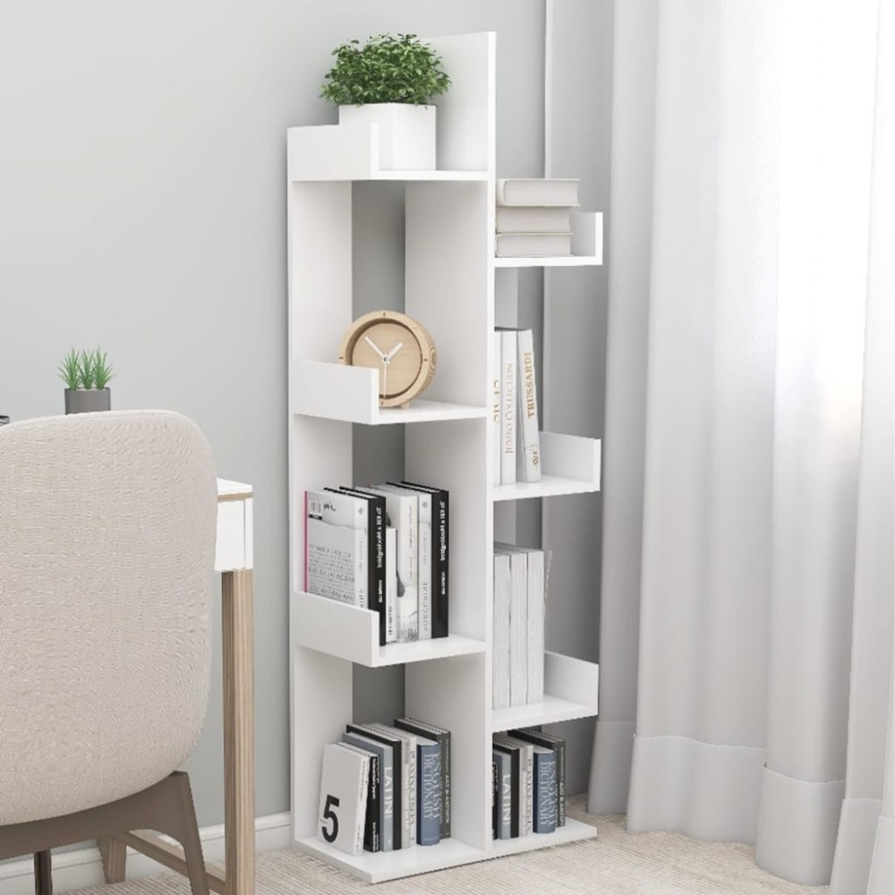 Book Cabinet 48x25.5x140 cm Smoked Oak Engineered Wood