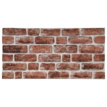 3D-Wandpaneele 10 Stk. Dunkelbraun & Grau Backstein-Optik EPS