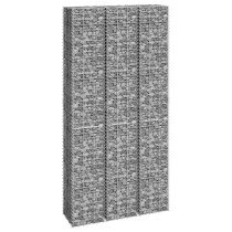 Gabion Raised Beds 3 pcs 30x30x150 cm Iron