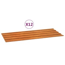 Roof Panels 36 pcs Rusty 100x44 cm Corten Steel