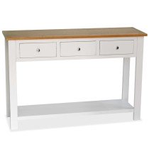 Console Table 83x30x73 cm Solid Oak Wood