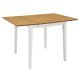 Extendable Dining Table Grey (80-120)x80x74 cm MDF