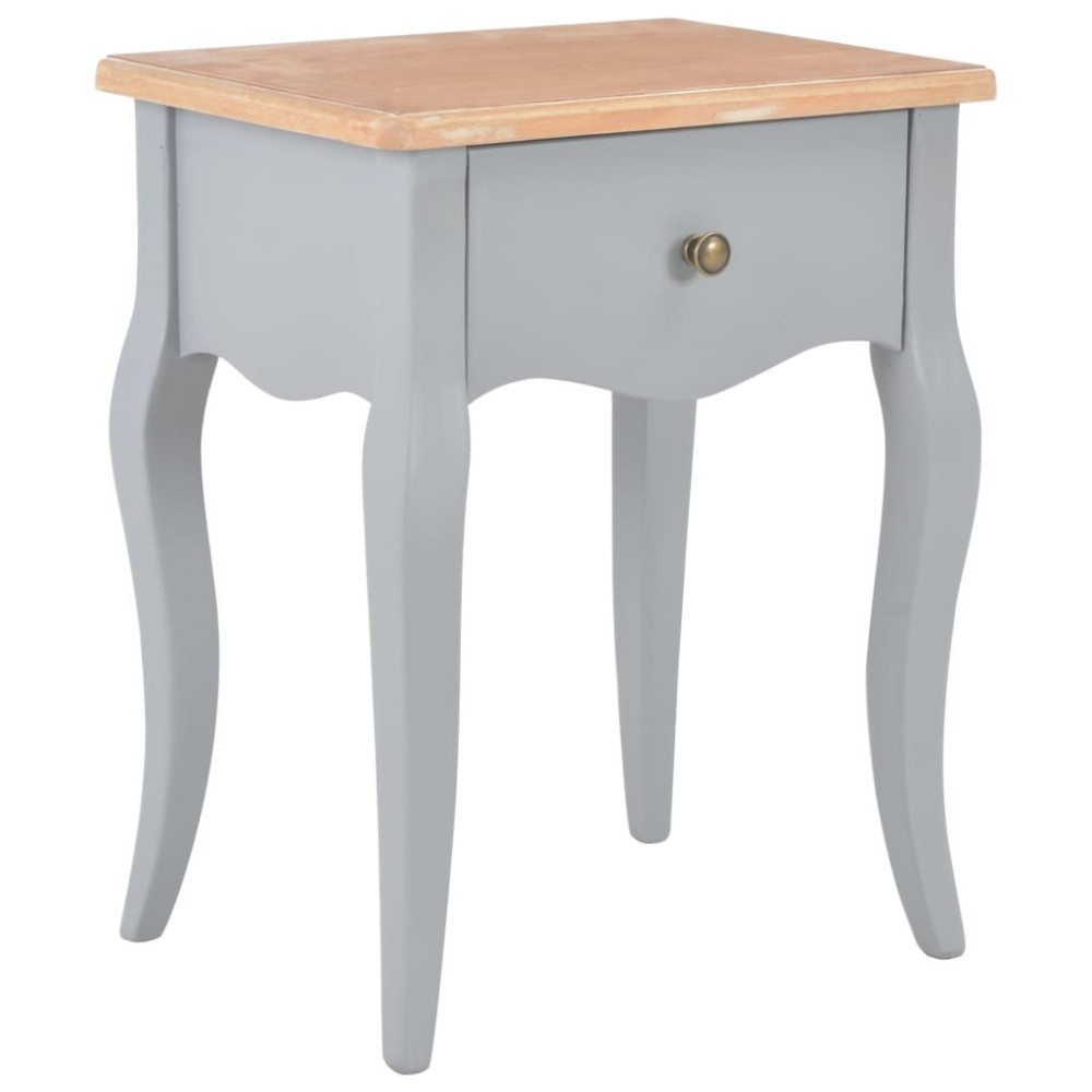 Nachttisch Schwarz und Braun 40 x 30 x 50 cm Kiefernholz Massiv
