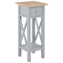 Side Table with Drawer White