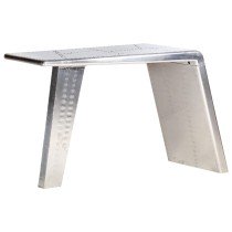 Aviator Desk Silver 112x50x76 cm Metal