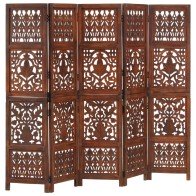 Hand Carved 3-Panel Room...