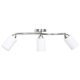 Ceiling Lamp with Glass Shades on Waving Rail for 5 E14 Bulb