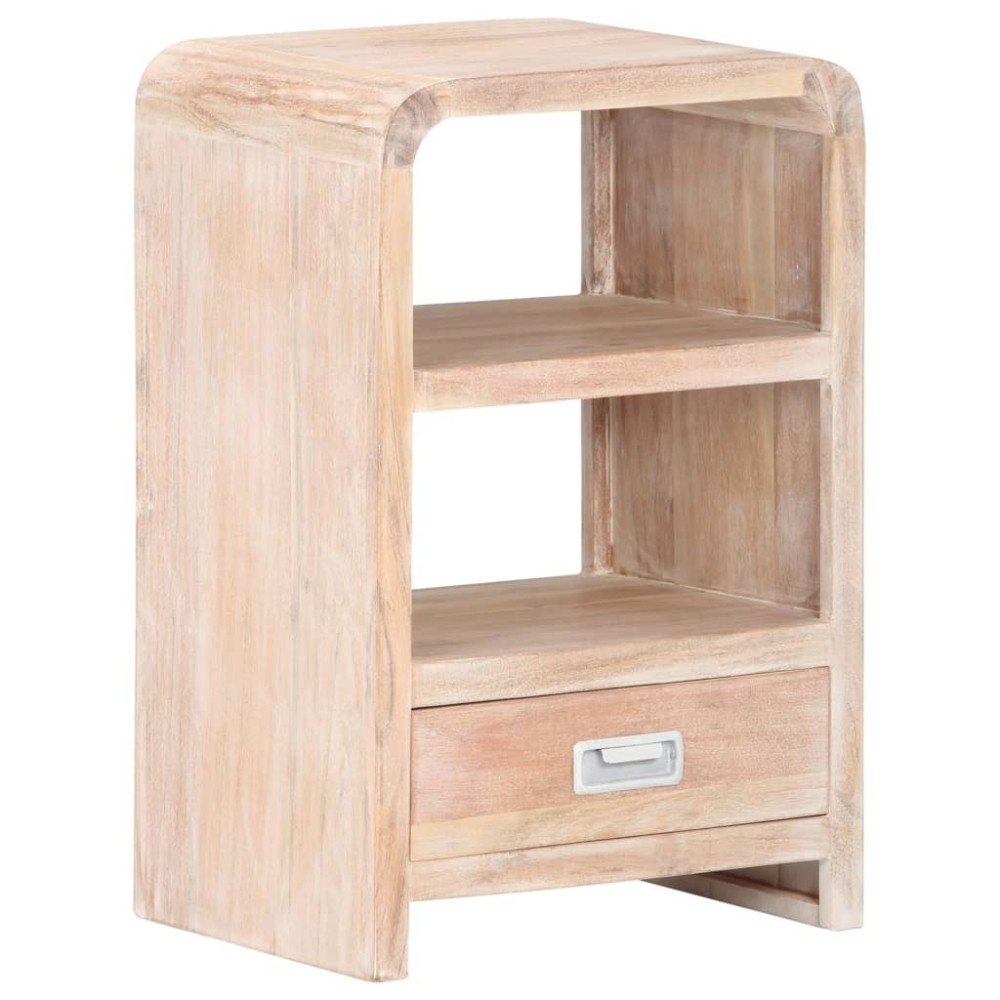 Bedside Table 40x30x60 cm Solid Acacia Wood Honey Finish
