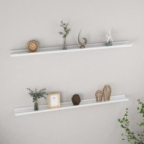 Wall Shelves 2 pcs Concrete Grey 40x9x3 cm