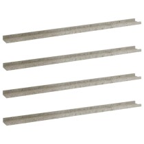 Wall Shelves 2 pcs Concrete Grey 40x9x3 cm