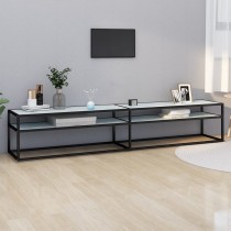 TV-Schrank Schwarz 140x40x40,5 cm Hartglas