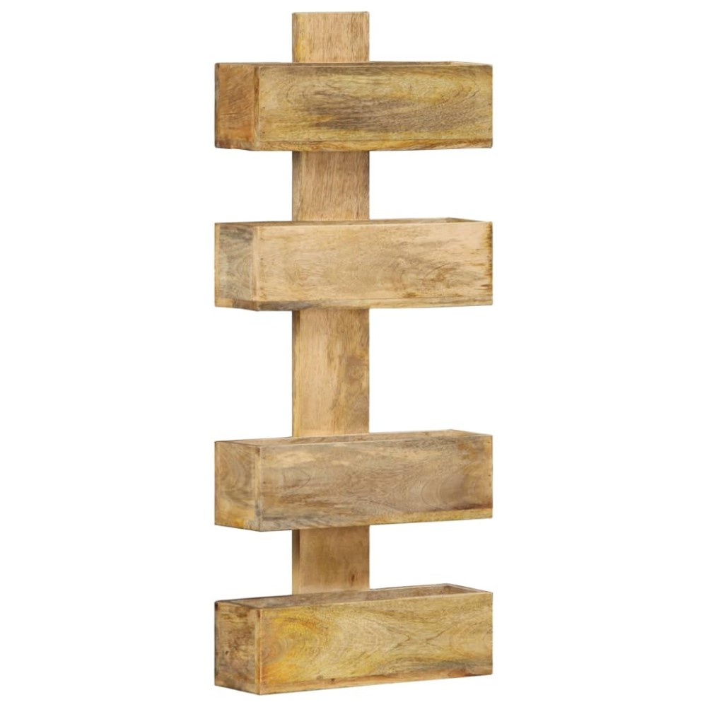 Magazine Wall Rack 30x11x72 cm Solid Mango Wood