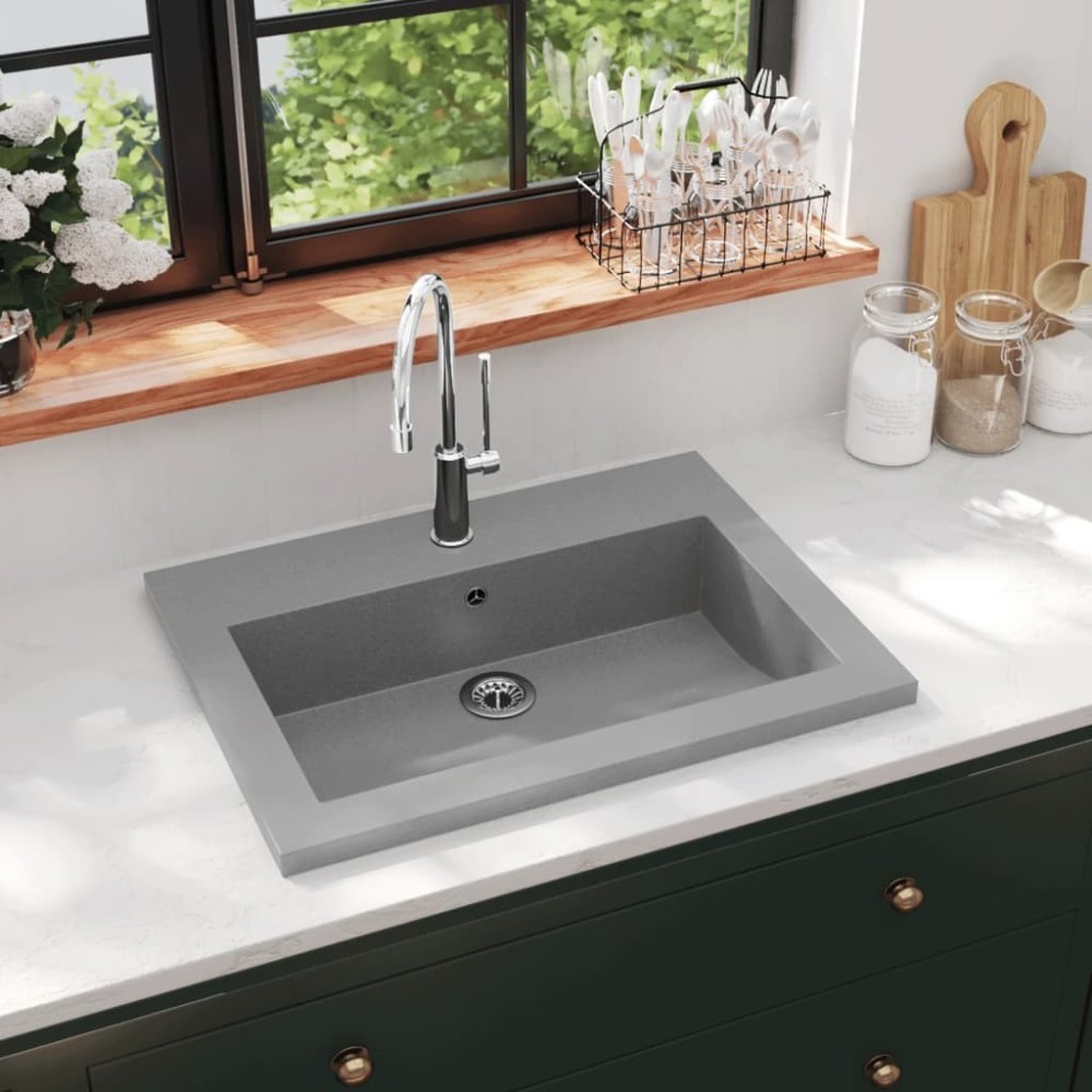 Granite Basin 600x450x120 mm Black