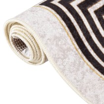 Rug Washable 80x150 cm Light Beige Anti Slip