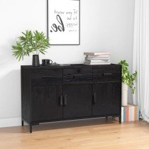 Sideboard Brown 110x35x70 cm Solid Pinewood