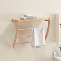 Towel Rack 60x25.5x49 cm Solid Wood Walnut