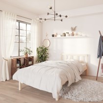 Bed Frame Solid Wood Pine 135x190 cm Double
