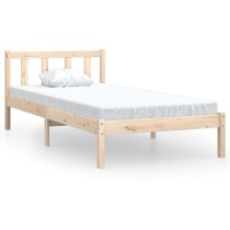 Bed Frame Solid Wood Pine 135x190 cm Double