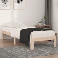 Bed Frame Solid Wood 75x190...