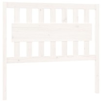 Bed Headboard White 155.5x4x100 cm Solid Wood Pine