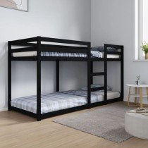 Etagenbett Weiß 75x190 cm Massivholz Kiefer