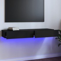 TV-Schränke mit LED-Leuchten 2 Stk. Räuchereiche 60x35x15,5 cm