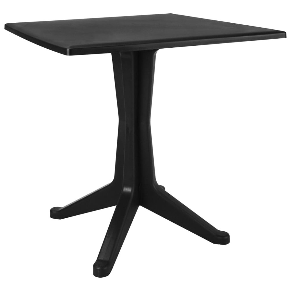 Garden Table Anthracite 70x70x71.7 cm Plastic