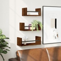 3 Piece Wall Shelf Set with...
