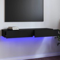 TV-Schränke mit LED-Leuchten 2 Stk. Räuchereiche 60x35x15,5 cm