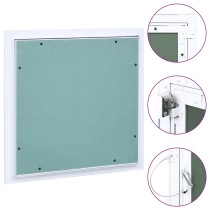 Access Panel with Aluminium Frame and Plasterboard 500x500 mm