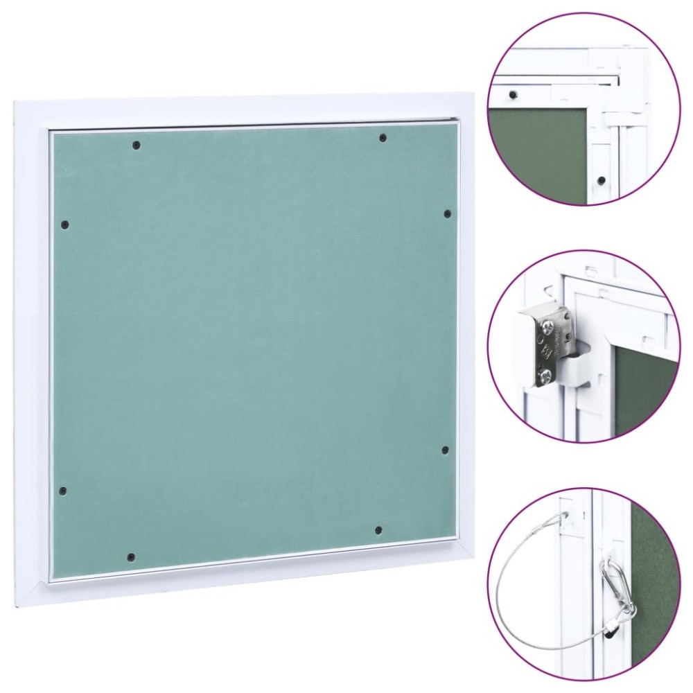 Access Panel with Aluminium Frame and Plasterboard 500x500 mm