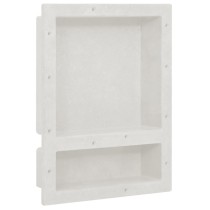 Shower Niche Matt Black 41x51x10 cm