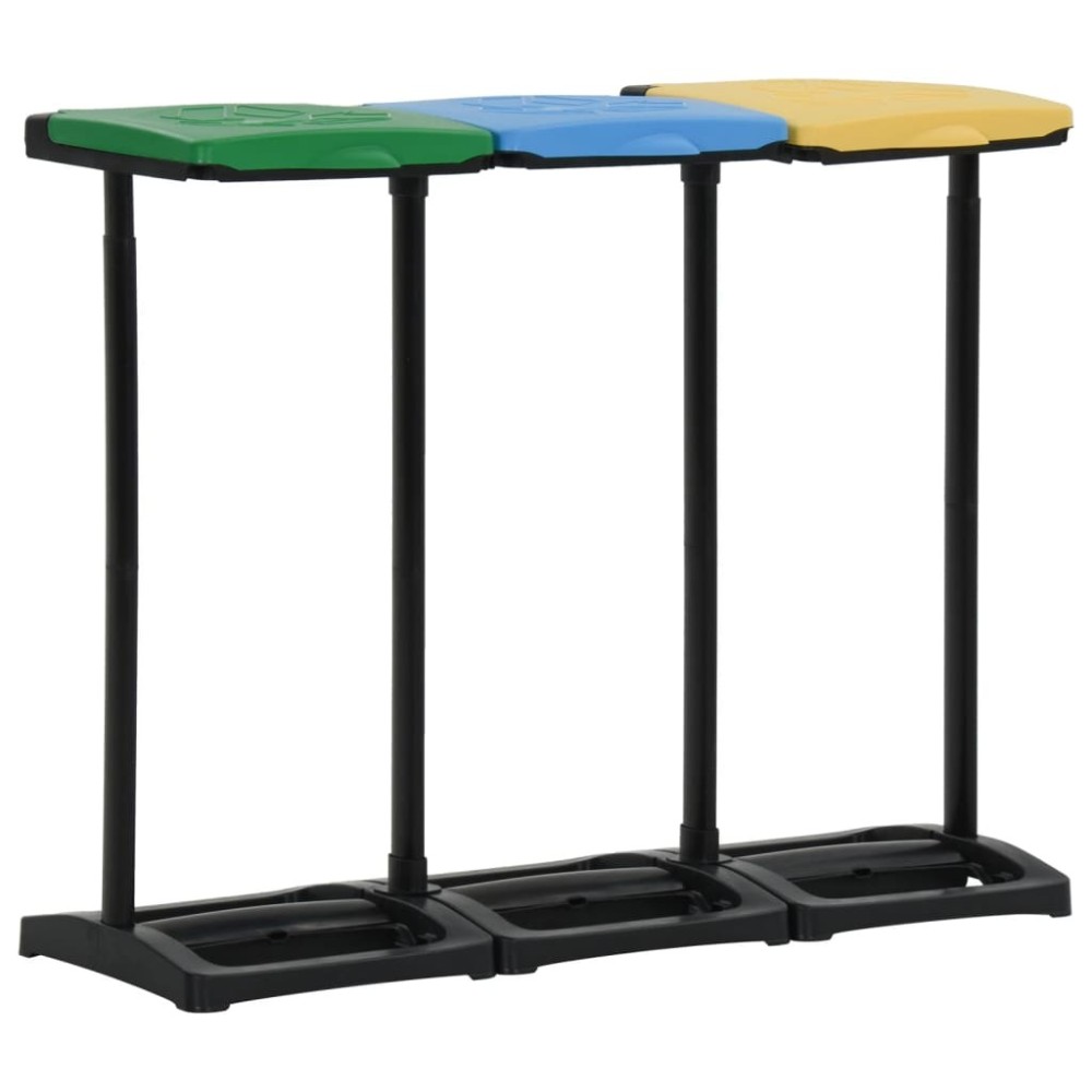 Bin Bag Stands with Lid 240-330 L Multicolour PP