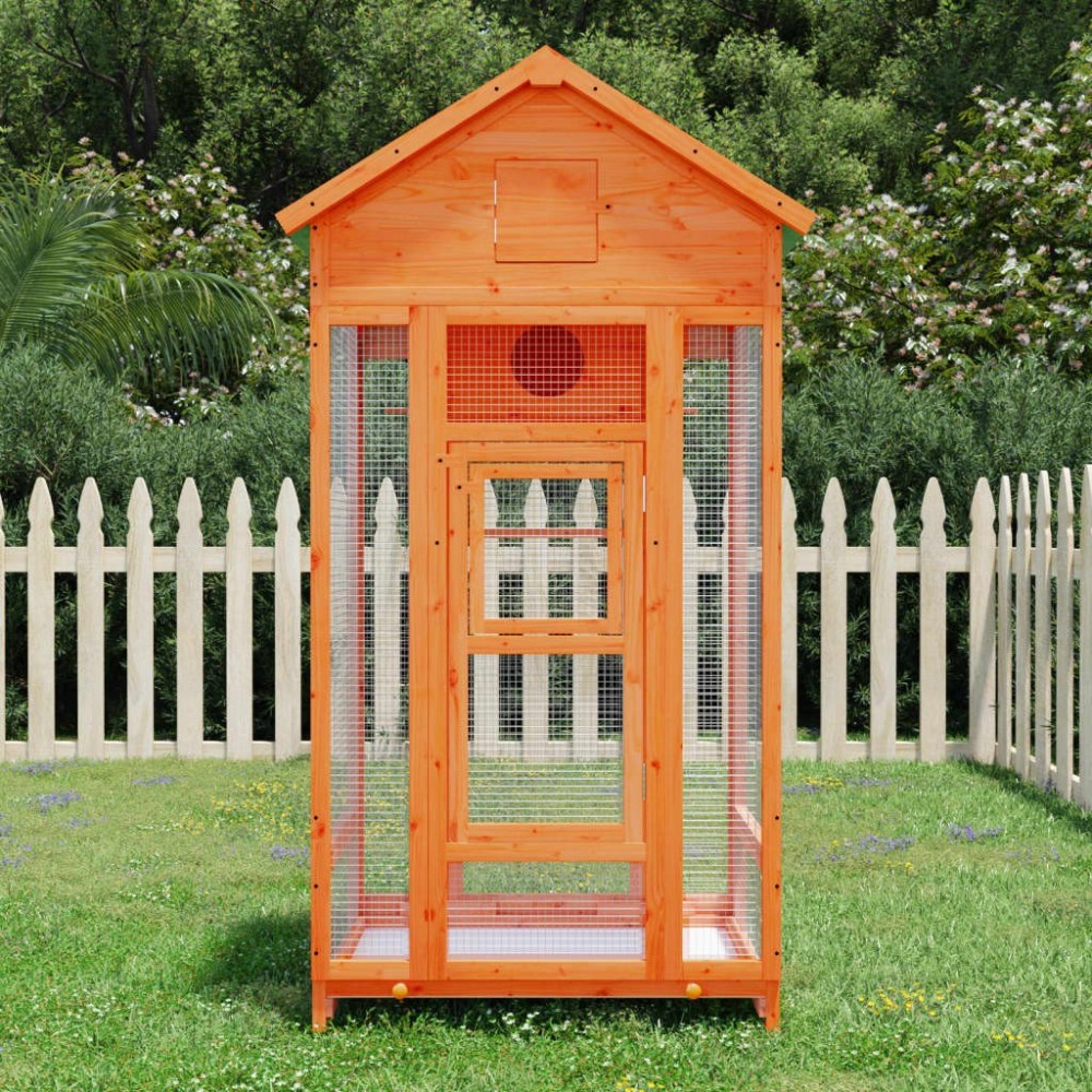 Bird House Mocha 91.5x53x170 cm Solid Wood Pine