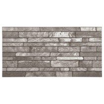 3D Wall Panels with Light Grey Brick Design 10 pcs EPS