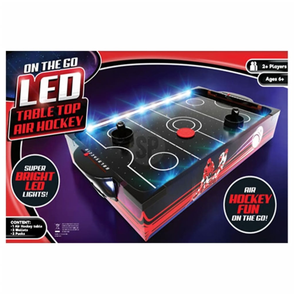 Tender Toys Air Hockey Table with LED Lights 48.5x30x8.5 cm