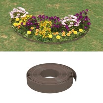 Garden Edgings 4 pcs Brown 10 m 20 cm Polyethylene