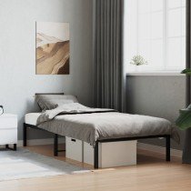 Metal Bed Frame White 193x203 cm