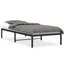Metal Bed Frame White 193x203 cm