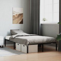 Metal Bed Frame White 193x203 cm