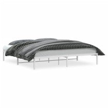 Metal Bed Frame White 193x203 cm