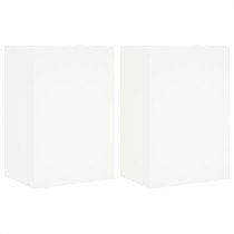 TV Wall Cabinets 2 pcs White 40.5x30x60 cm Engineered Wood