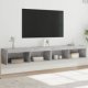 TV Cabinets with LED Lights 2 pcs Concrete Grey 100x30x30 cm