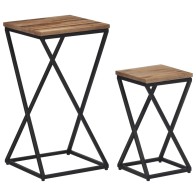 Side Tables 2 pcs Solid...