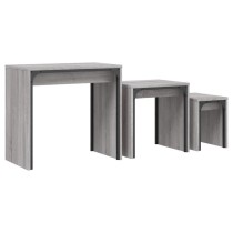 Nesting Coffee Tables 3 pcs Grey Sonoma Engineered Wood