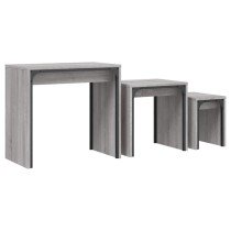 Nesting Coffee Tables 3 pcs Grey Sonoma Engineered Wood