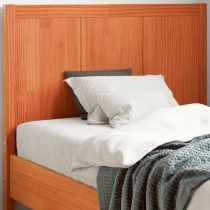 Headboard Wax Brown 100 cm Solid Wood Pine