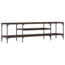 TV-Schrank Räuchereiche 100x35x45 cm Holzwerkstoff & Eisen