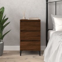 Bedside Cabinet High Gloss White 40x35x70 cm Engineered Wood